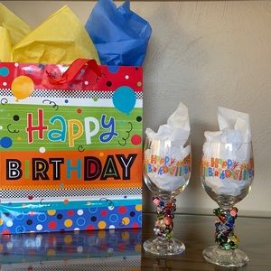 Wine glasses one-of-a-kind NEW!